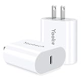 USB C Charger[2 Pack],Yootech 20W PD USB-C Power Adapter,Fast Charger Compatible with iPhone 12…