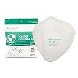 Powecom KN95 Face Mask Reusable, Disposable Masks on FDA EUA List, Protection for Dust Pollen,…